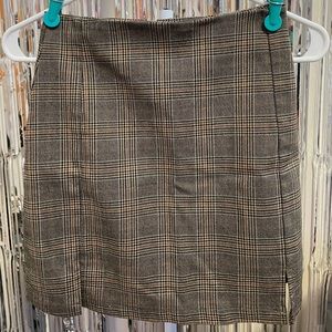 John Galt/Brandy Melville Plaid Mini Skirt
